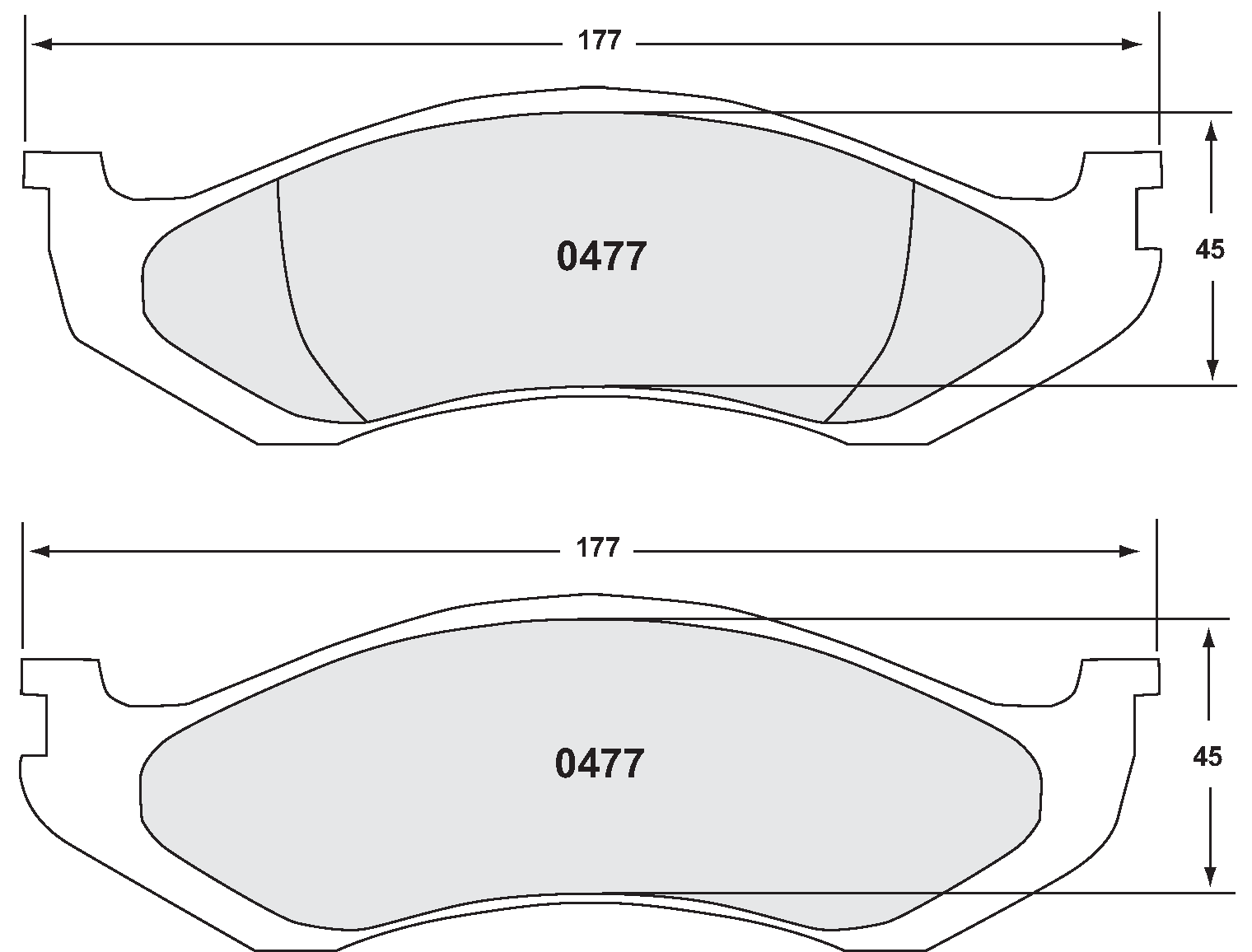 PFC 0477.22 BRAKE PADS Z-RATED CARBON METALLIC GRAND CHEROKEE (92-98)