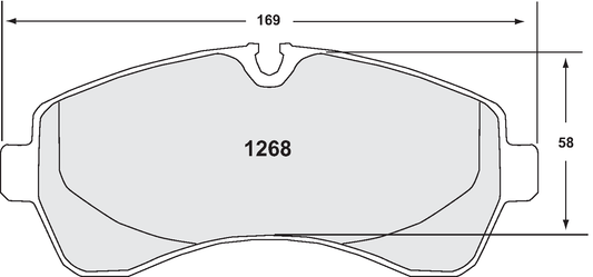 PFC 1268.10 BRAKE PADS Z-RATED VW CRAFTER 06