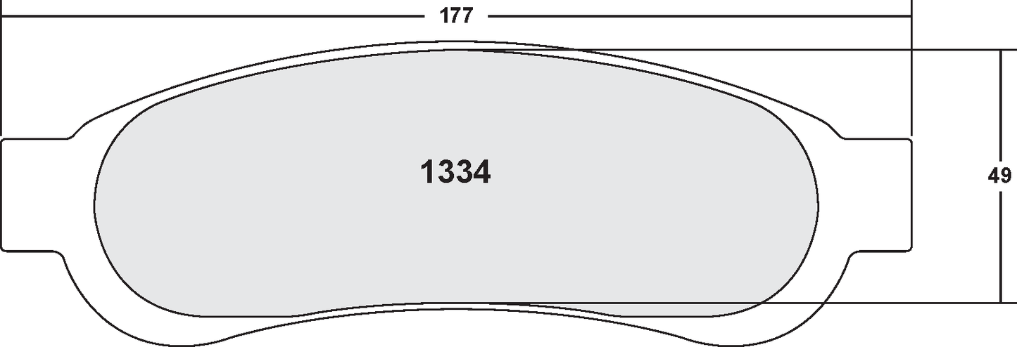 PFC 1334.11 BRAKE PADS Z-RATED
