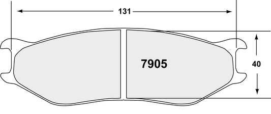 PFC 7905.11.25.44 BRAKE PADS RACE 11 CMPD 25MM