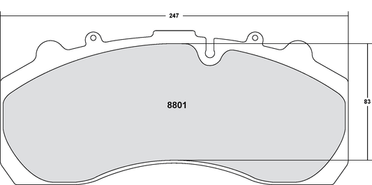 PFC 8801.12 BRAKE PADS Z-RATED ECV