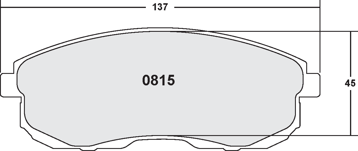 PFC 0815.22 FRONT BRAKE PADS INFINITI G35/NISSAN 350Z 2009+