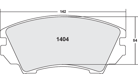 PFC 1404.10 BRAKE PADS Z-RATED