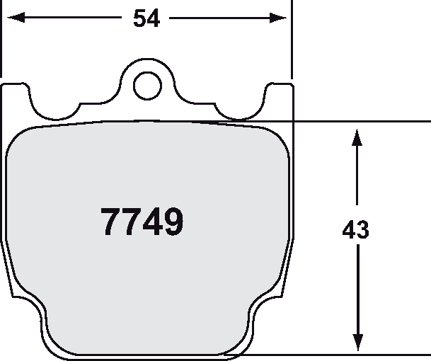 PFC 7749.99.20.12 BRAKE PADS RACE 99 CMPD 20MM