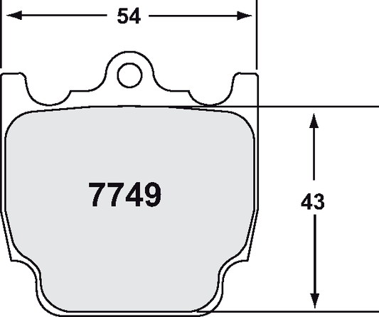 PFC 7749.99.20.12 BRAKE PADS RACE 99 CMPD 20MM