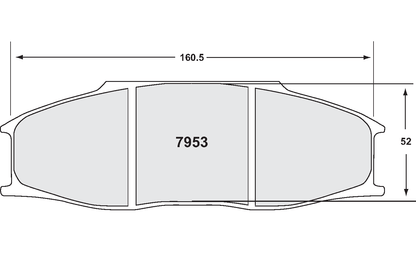 PFC 7953.11.30.44 BRAKE PADS RACE 11 CMPD 30MM BMW ALPINA B6 (PFC) GT4