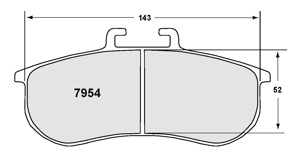 PFC 7954.11.28.44 BRAKE PADS RACE 11 CMPD 28 MM (FOR PFC ZR54 CALIPER) FOR BMW M3 (E92) 2007-2013