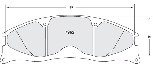 PFC 7962.10 BRAKE PADS Z-RATED ZR62