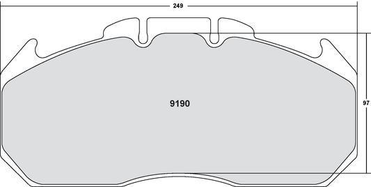 PFC 9190.10 BRAKE PADS Z-RATED ECV