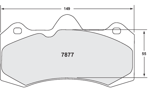 PFC 7877.10 BRAKE PADS Z-RATED 16.7MM THICK SUITS AP 6 POT KITS CP7040 CALIP