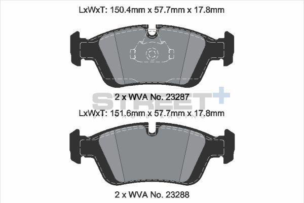 PAGID Racing T8168SP2001 STREET+ Brake Pads