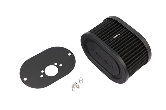 Ramair Pleated Carburettor Intake Air Filter Baseplate to fit SU HS6 Mini Offset 100mm | ML Performance Car Parts