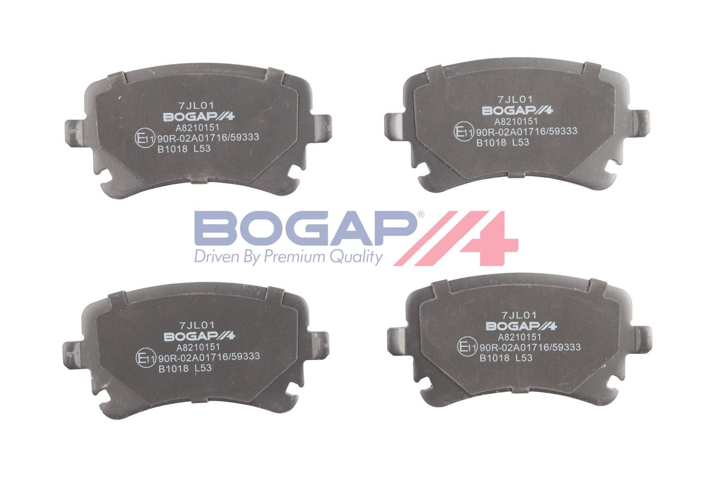 BOGAP A8210151 Brake Pad Set, Disc Brake | ML Performance Car Parts