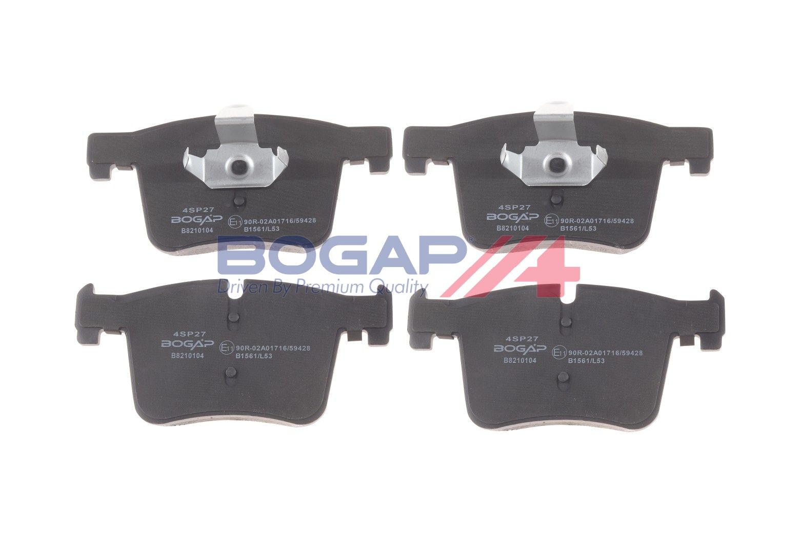 BOGAP B8210104 Brake Pad Set, Disc Brake | ML Performance Car Parts
