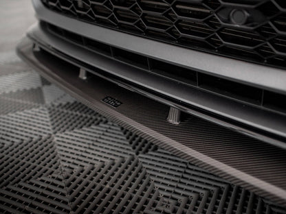 CARBON FIBER FRONT SPLITTER AUDI RS6 C8 / RS7 C8 | ML Performance Car Parts