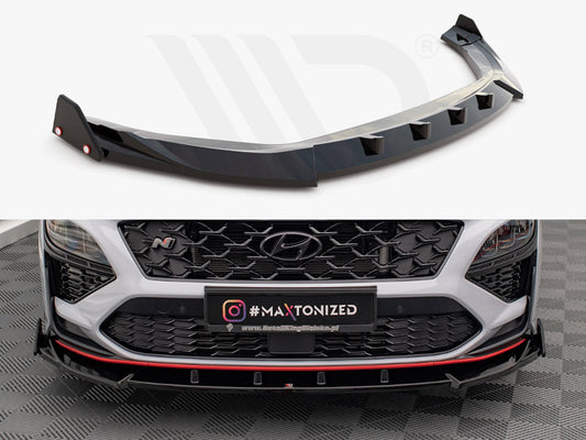 Maxton Design Hyundai Kona N MK1 Front Splitter V.2 + FLAPS 