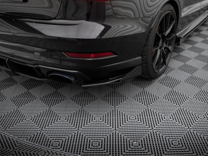 Maxton Design Street Pro Rear Side Splitters + Flaps Audi RS3 Sedan 8V Facelift