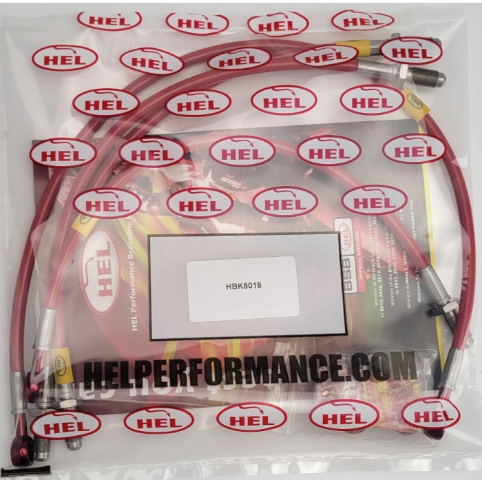 HEL Performance CL-HBK8018 Standard Replacement Brake Lines Stainless Steel Braided | ML Performance Car Parts