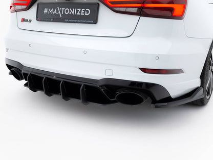 Maxton Design Street Pro Rear Diffuser V.2  Audi RS3 Sedan 8V Facelift