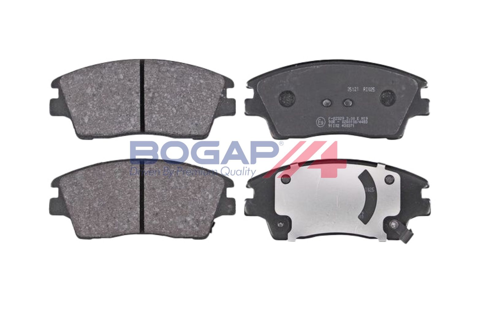 BOGAP Y8210247 Brake Pad Set, Disc Brake | ML Performance Car Parts