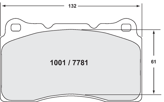 PFC 7781.01.15.44 FRONT BRAKE PADS 01 CMPD 15MM SUBARU STI / MITSUBISHI EVO
