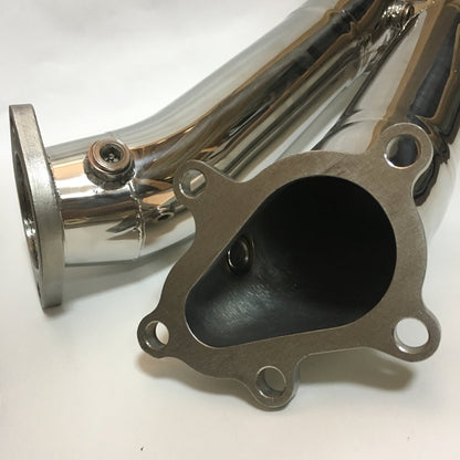 ARD 177119-01 S / S DOWNPIPE / BRUSHED / CATLESS / D=89MM / NO HEAT SHIELD / NISSAN GT-R R35