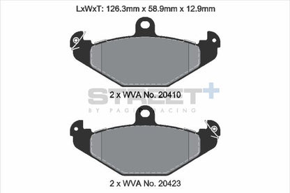 PAGID Racing T8150SP2001 STREET+ Brake Pads