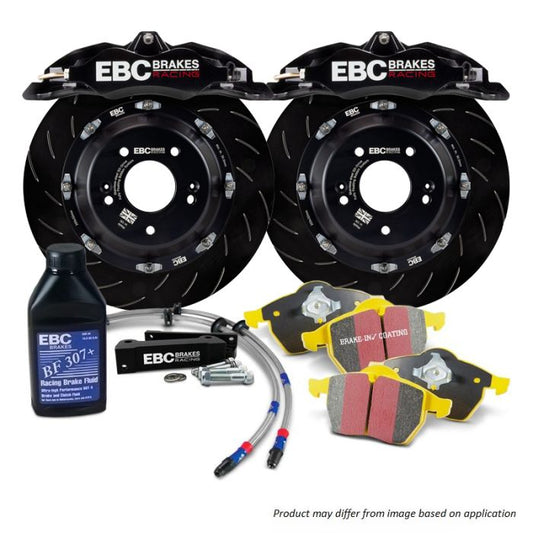 EBC BBK040BLK1 Big Brake Kit Front 330x28mm Curved Slotted Apollo4 Black