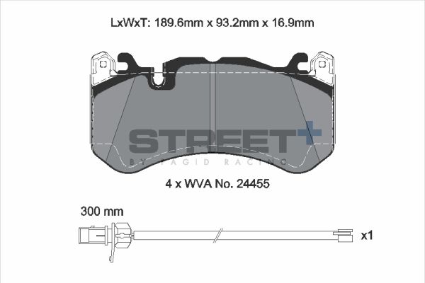 PAGID Racing T8073SP2001 STREET+ Brake Pads