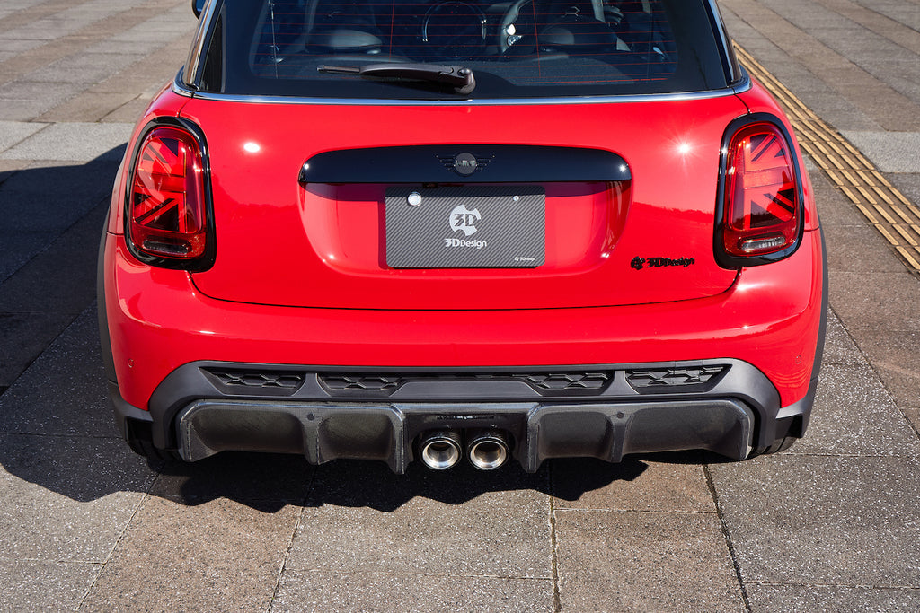 3D Design Mini F56 JCW LCI Carbon Rear Diffuser