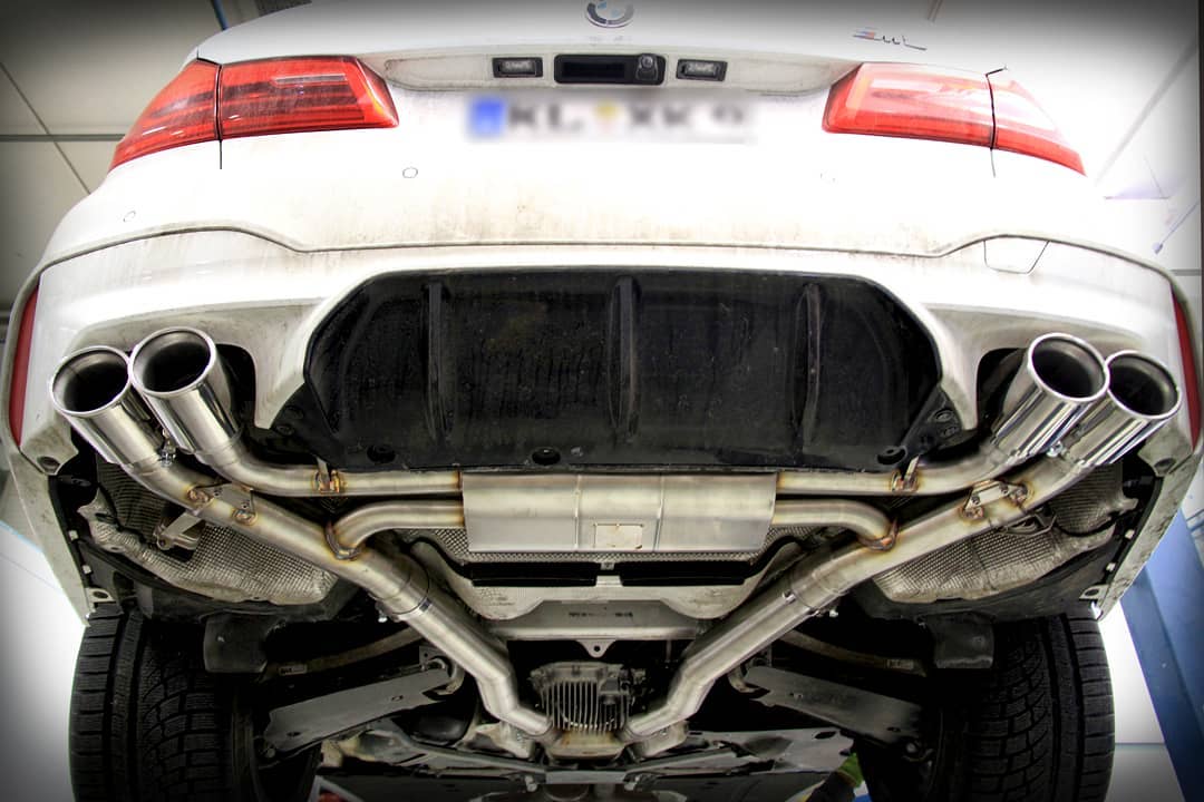 TUBI STYLE TSBMWM5C18.001.AV BMW M5 F90 EXHAUST W OE ELECTRIC VALVE (W/O TIPS)