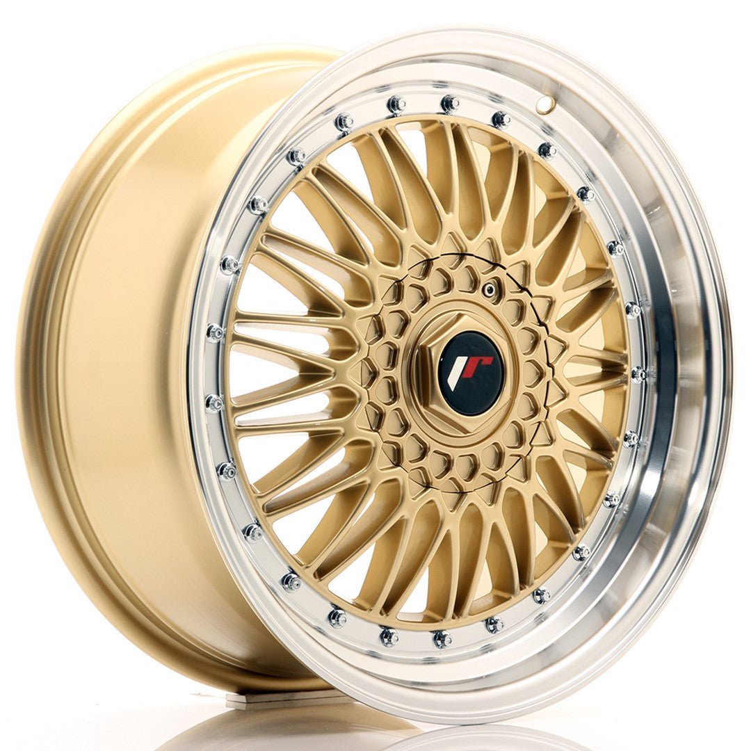 JR Wheels JR91880XX3574GD JR Wheels JR9 18x8 ET35-40 BLANK Gold w/ Machined Lip