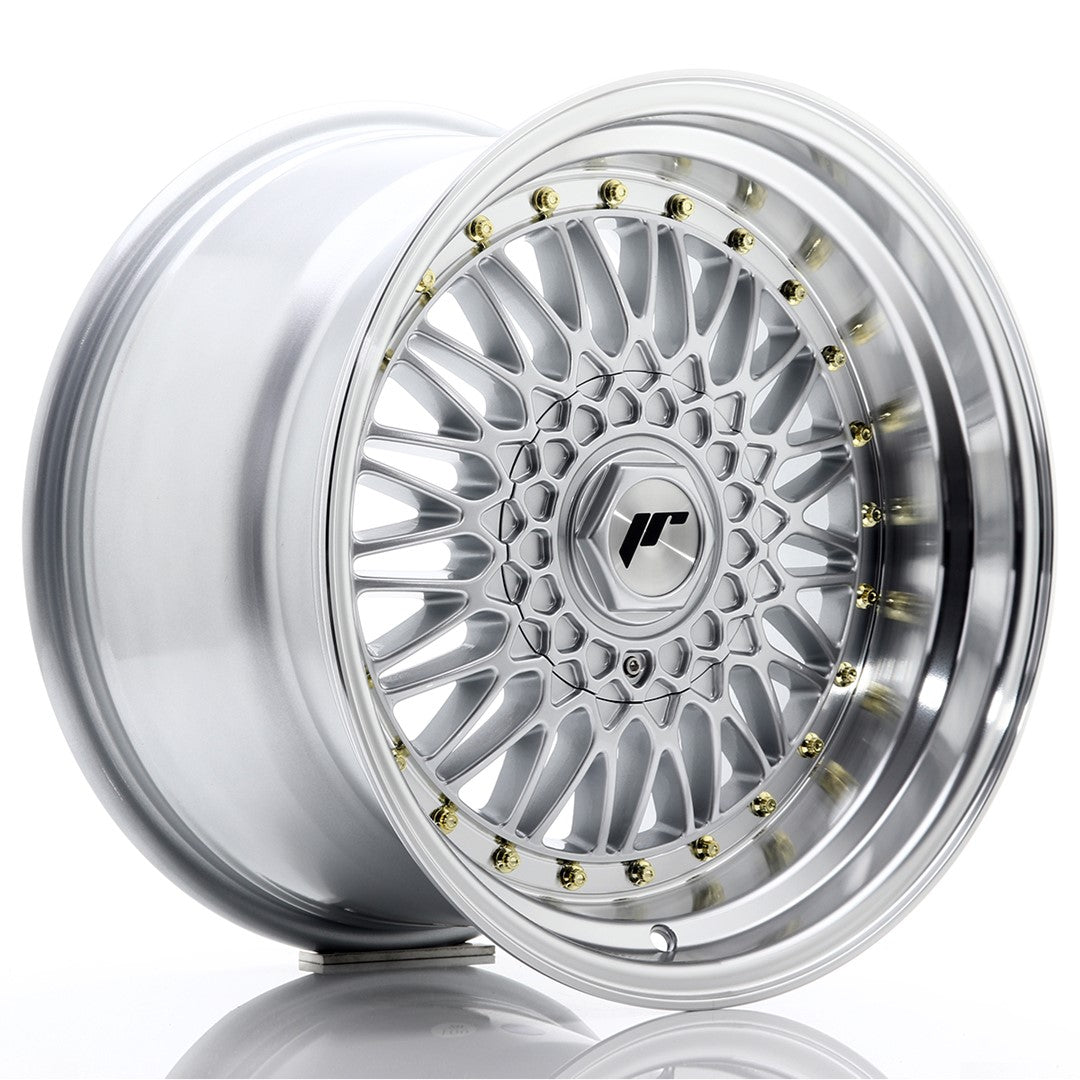 JR Wheels JR91710XX2074S JR Wheels JR9 17x10 ET20 BLANK Silver w/ Machined Lip