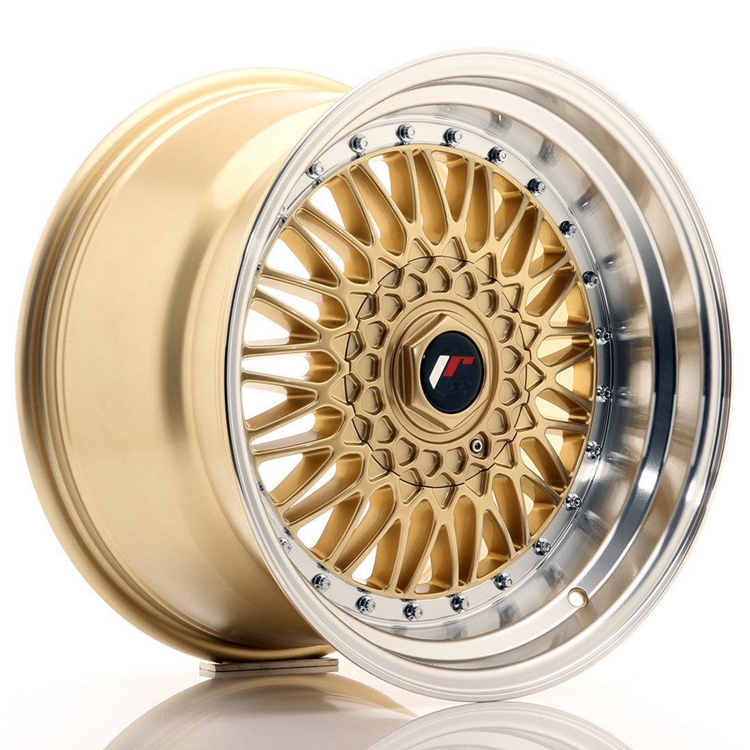 JR Wheels JR91710XX2074GD JR Wheels JR9 17x10 ET20 BLANK Gold w/ Machined Lip