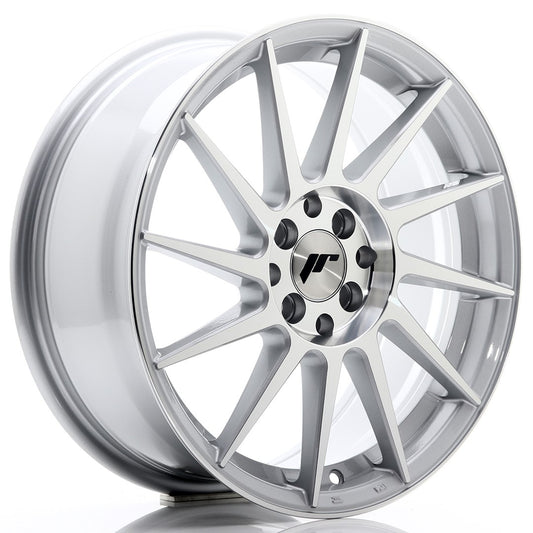 JR Wheels JR22177142573SM JR Wheels JR22 17x7 ET25 4x100/108 Silver Machined Face