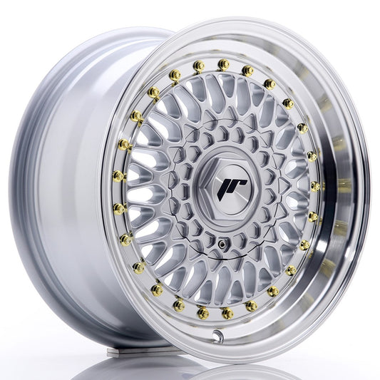 JR Wheels JR91570XX2074S JR Wheels JR9 15x7 ET20 BLANK Silver w/ Machined Lip