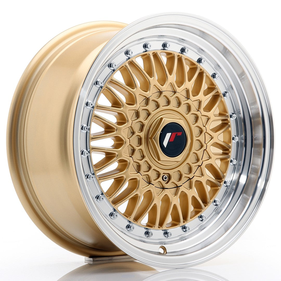 JR Wheels JR91675XX2574GD JR Wheels JR9 16x7,5 ET25 BLANK Gold w/ Machined Lip