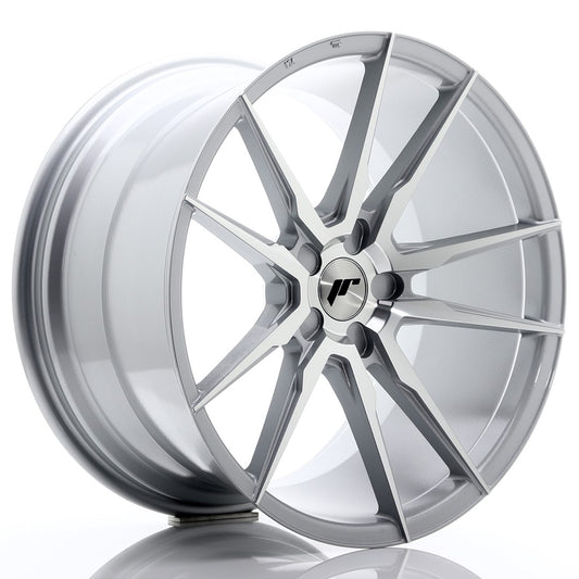 JR Wheels JR2120115X3074SM JR Wheels JR21 20x11 ET30-50 5H BLANK Silver Machined Face
