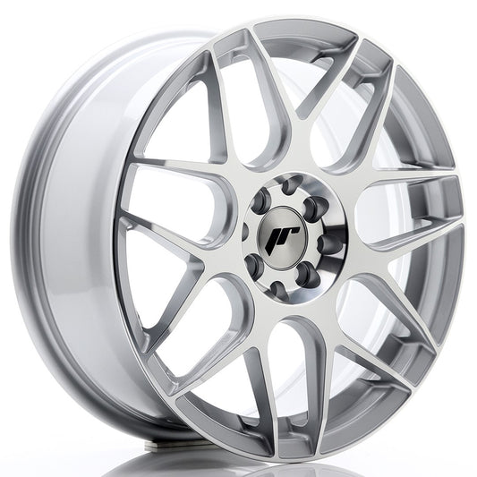 JR Wheels JR18177054073SM JR Wheels JR18 17x7 ET40 5x100/114 Silver Machined Face