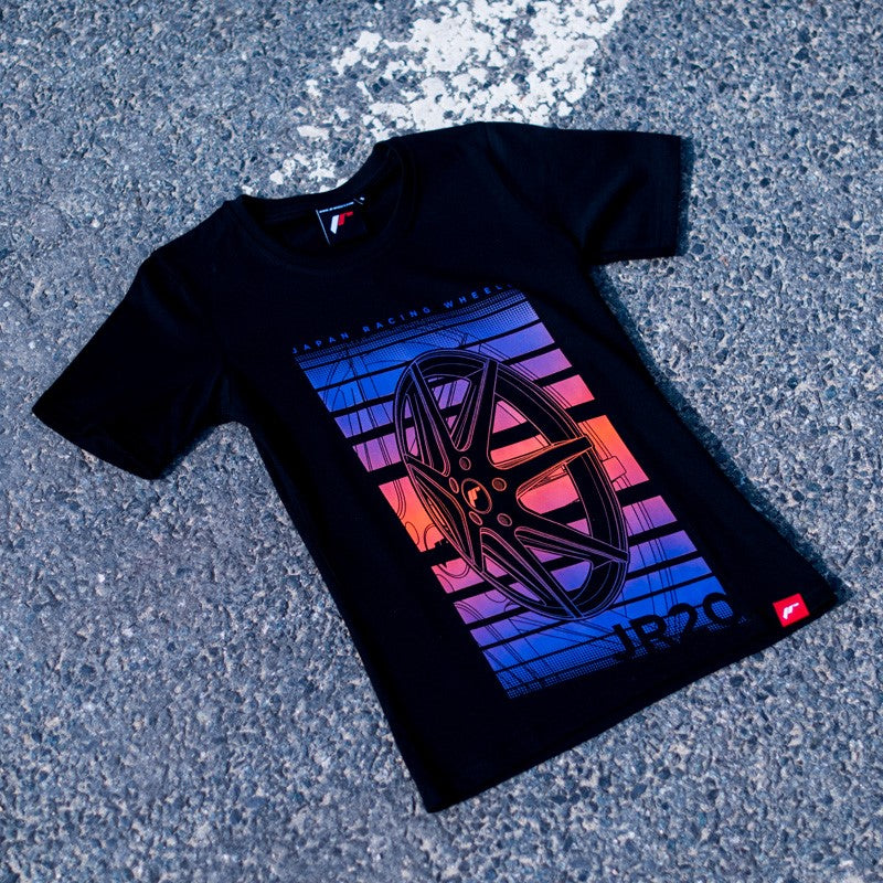 JR Wheels TSHIRT-WJR20BK-M JR Women's T-Shirt JR-20 Face Black Size M