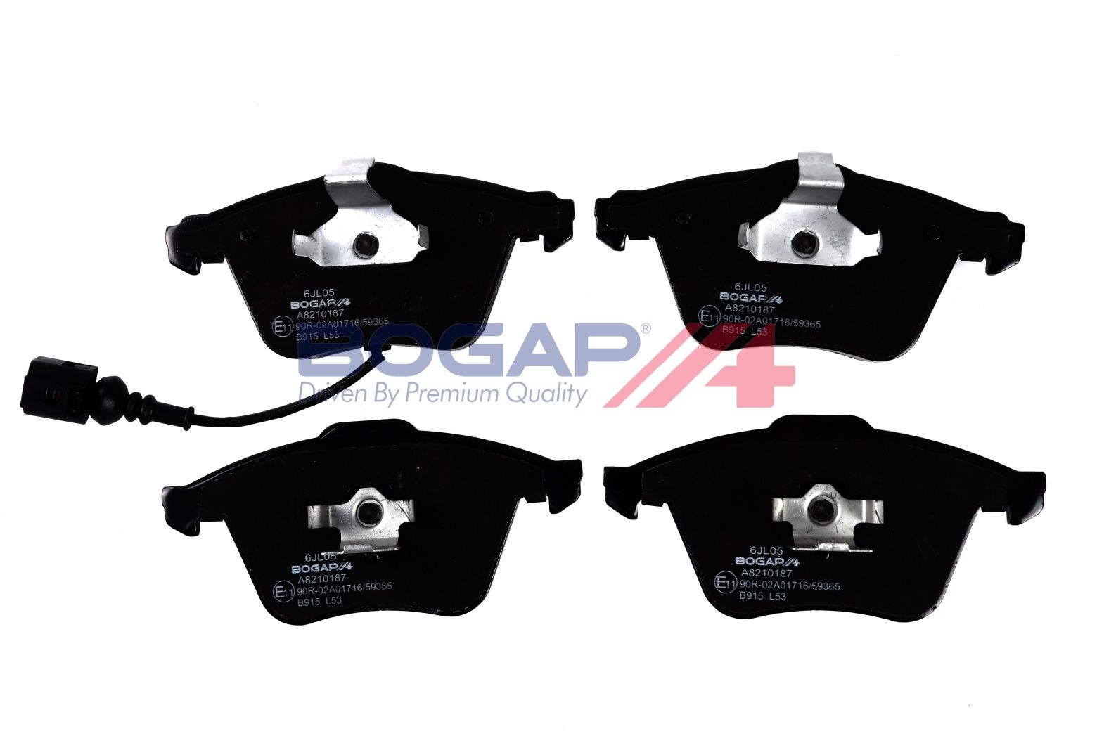 BOGAP A8210187 Brake Pad Set, Disc Brake | ML Performance Car Parts