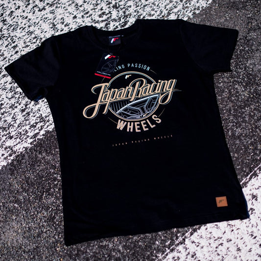 JR Wheels TSHIRT-MROLLBK-L JR Men's T-Shirt Rolling Black Size L
