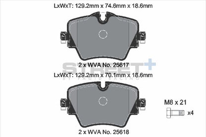 PAGID Racing T8285SP2001 STREET+ Brake Pads