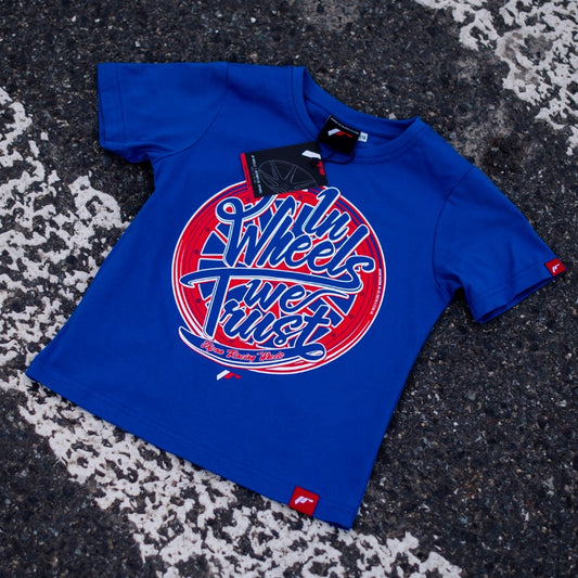 JR Wheels TSHIRT-JTRUSTNB-116 JR Junior T-Shirt Trust Blue Size 116