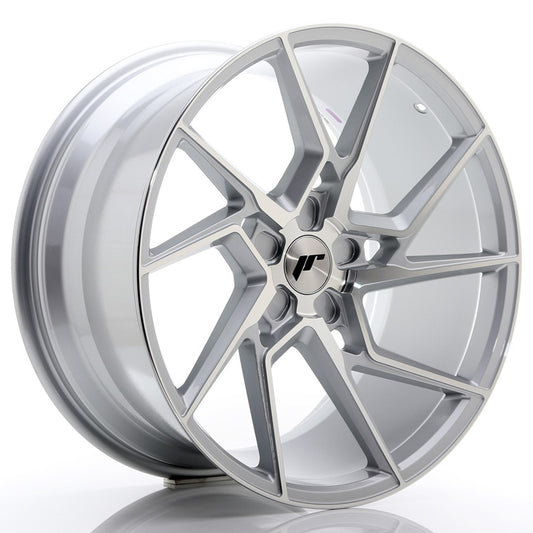 JR Wheels JR3320105X2074SM JR Wheels JR33 20x10 ET20-40 5H BLANK Silver Machined Face