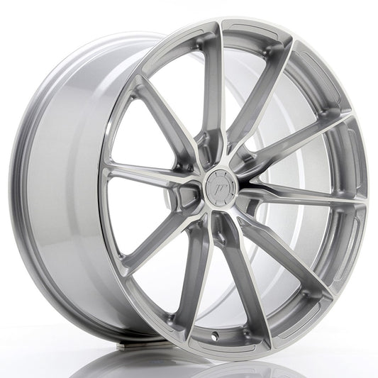 JR Wheels JR3720105L4572SM JR Wheels JR37 20x10 ET45 5x112 Silver Machined