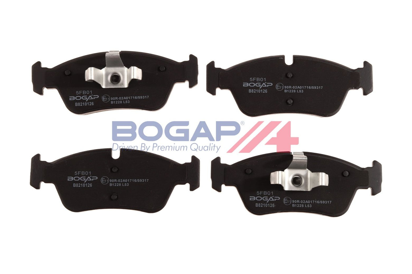 BOGAP B8210126 Brake Pad Set, Disc Brake | ML Performance Car Parts