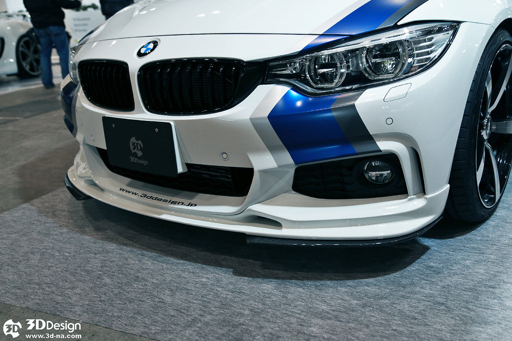 3D Design F32 / F36 4-Series M-Sport Carbon Under Splitter Set