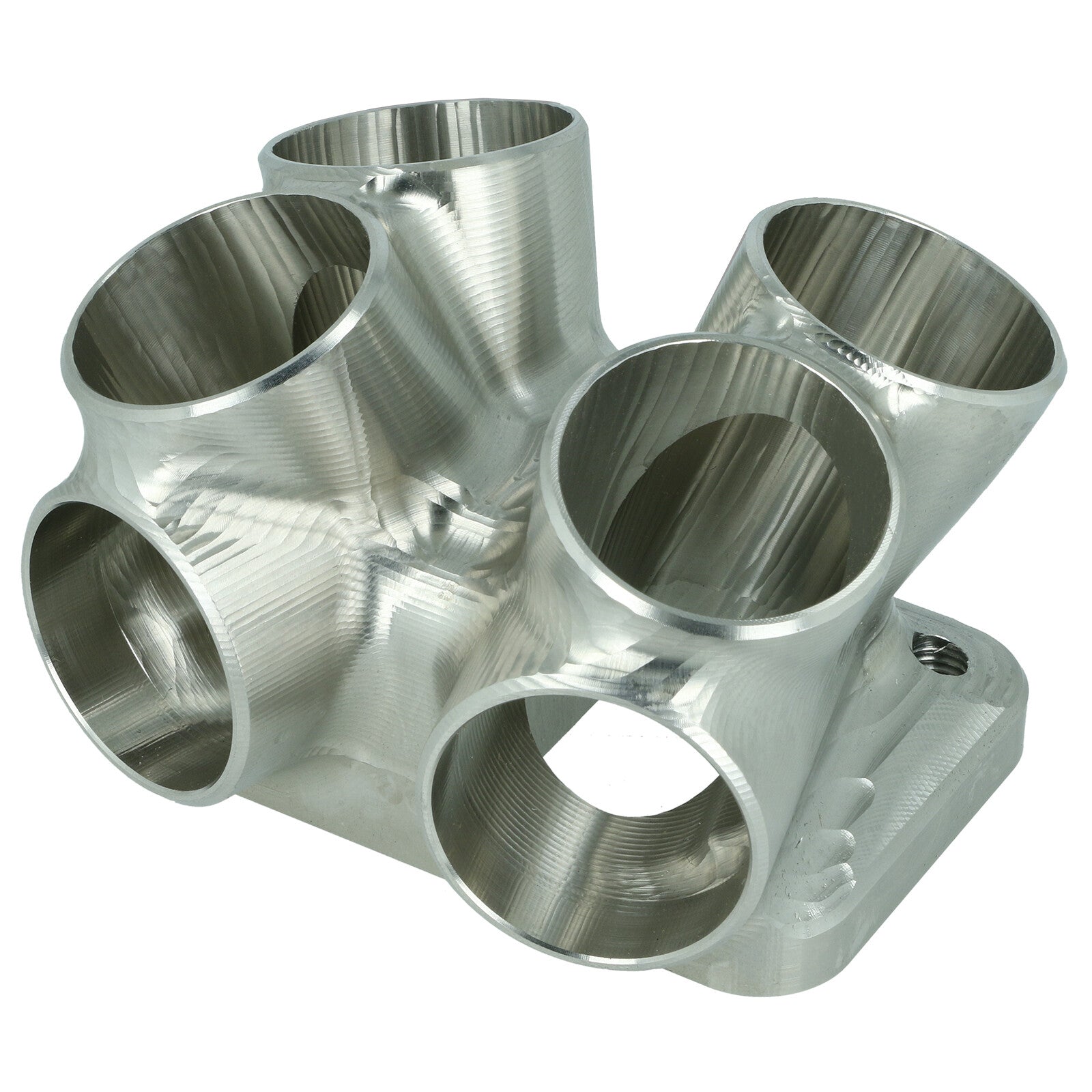 Turbozentrum 220281 4-Cyl. CNC stainless steel turbo manifold collector T3 Twinscroll with 2x Wastegate ports