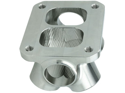 Turbozentrum 118048 4-Cyl. CNC stainless steel turbo manifold collector T4 Twinscroll with 2x Wastegate ports